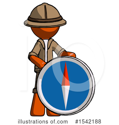 Royalty-Free (RF) Orange Design Mascot Clipart Illustration by Leo Blanchette - Stock Sample #1542188