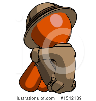 Royalty-Free (RF) Orange Design Mascot Clipart Illustration by Leo Blanchette - Stock Sample #1542189