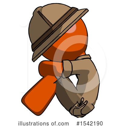Royalty-Free (RF) Orange Design Mascot Clipart Illustration by Leo Blanchette - Stock Sample #1542190