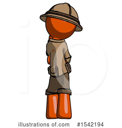 Royalty-Free (RF) Orange Design Mascot Clipart Illustration by Leo Blanchette - Stock Sample #1542194