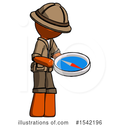 Royalty-Free (RF) Orange Design Mascot Clipart Illustration by Leo Blanchette - Stock Sample #1542196