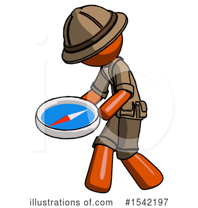 Royalty-Free (RF) Orange Design Mascot Clipart Illustration by Leo Blanchette - Stock Sample #1542197