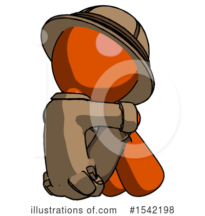 Royalty-Free (RF) Orange Design Mascot Clipart Illustration by Leo Blanchette - Stock Sample #1542198