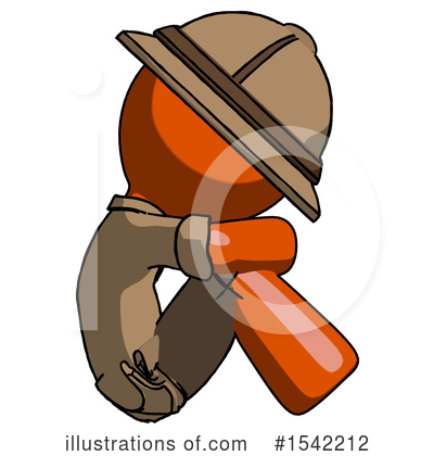 Royalty-Free (RF) Orange Design Mascot Clipart Illustration by Leo Blanchette - Stock Sample #1542212