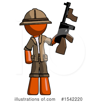 Royalty-Free (RF) Orange Design Mascot Clipart Illustration by Leo Blanchette - Stock Sample #1542220