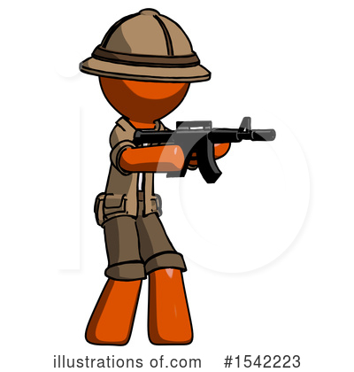Royalty-Free (RF) Orange Design Mascot Clipart Illustration by Leo Blanchette - Stock Sample #1542223