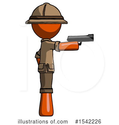 Royalty-Free (RF) Orange Design Mascot Clipart Illustration by Leo Blanchette - Stock Sample #1542226