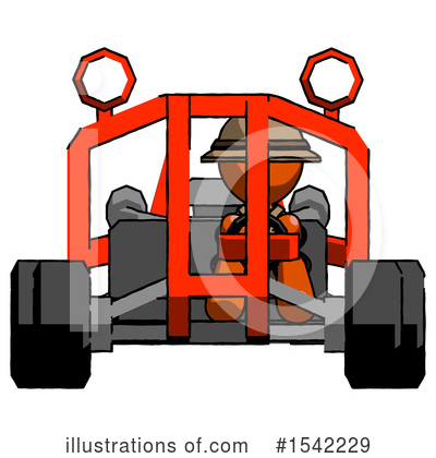 Royalty-Free (RF) Orange Design Mascot Clipart Illustration by Leo Blanchette - Stock Sample #1542229