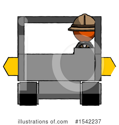 Royalty-Free (RF) Orange Design Mascot Clipart Illustration by Leo Blanchette - Stock Sample #1542237