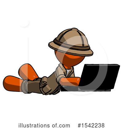 Royalty-Free (RF) Orange Design Mascot Clipart Illustration by Leo Blanchette - Stock Sample #1542238