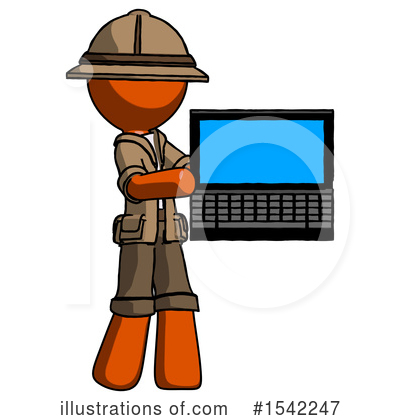Royalty-Free (RF) Orange Design Mascot Clipart Illustration by Leo Blanchette - Stock Sample #1542247