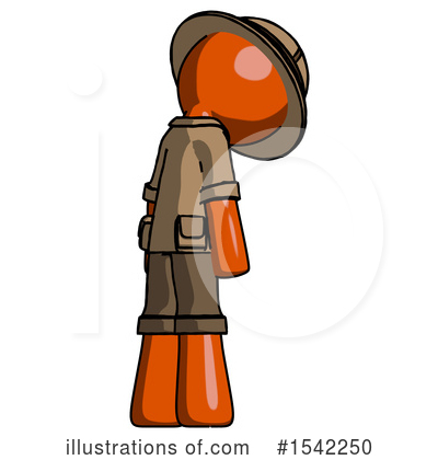 Royalty-Free (RF) Orange Design Mascot Clipart Illustration by Leo Blanchette - Stock Sample #1542250