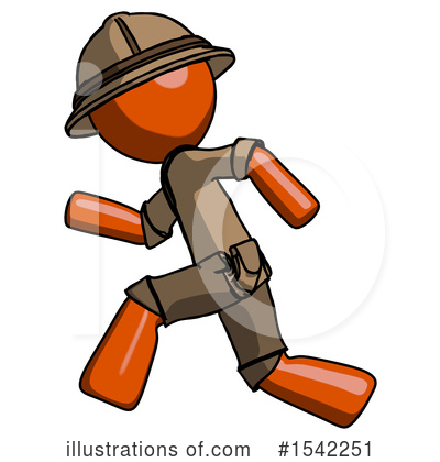 Royalty-Free (RF) Orange Design Mascot Clipart Illustration by Leo Blanchette - Stock Sample #1542251