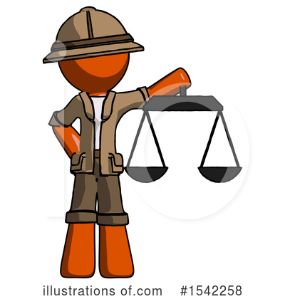 Royalty-Free (RF) Orange Design Mascot Clipart Illustration by Leo Blanchette - Stock Sample #1542258