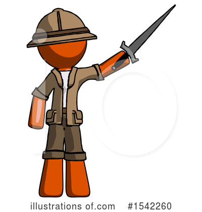 Royalty-Free (RF) Orange Design Mascot Clipart Illustration by Leo Blanchette - Stock Sample #1542260