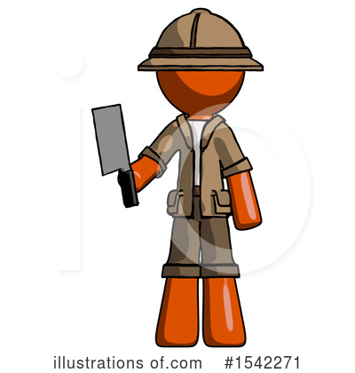 Royalty-Free (RF) Orange Design Mascot Clipart Illustration by Leo Blanchette - Stock Sample #1542271