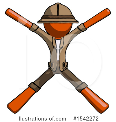 Royalty-Free (RF) Orange Design Mascot Clipart Illustration by Leo Blanchette - Stock Sample #1542272