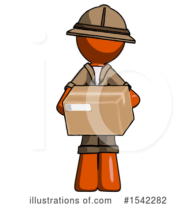 Royalty-Free (RF) Orange Design Mascot Clipart Illustration by Leo Blanchette - Stock Sample #1542282