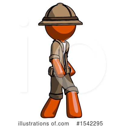 Royalty-Free (RF) Orange Design Mascot Clipart Illustration by Leo Blanchette - Stock Sample #1542295