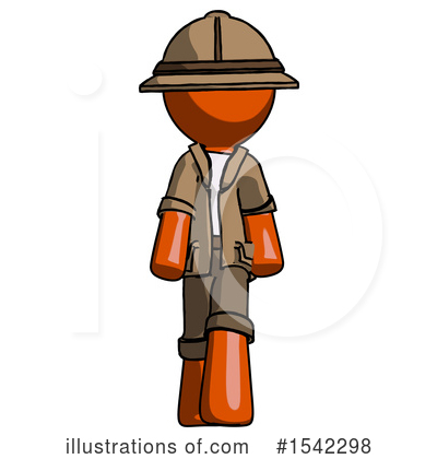 Royalty-Free (RF) Orange Design Mascot Clipart Illustration by Leo Blanchette - Stock Sample #1542298