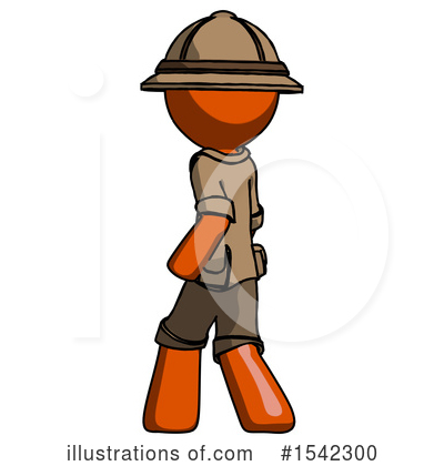 Royalty-Free (RF) Orange Design Mascot Clipart Illustration by Leo Blanchette - Stock Sample #1542300