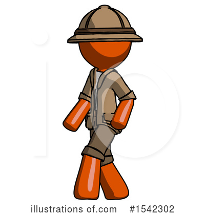 Royalty-Free (RF) Orange Design Mascot Clipart Illustration by Leo Blanchette - Stock Sample #1542302