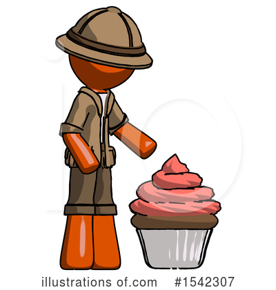 Royalty-Free (RF) Orange Design Mascot Clipart Illustration by Leo Blanchette - Stock Sample #1542307