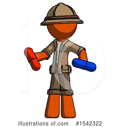 Royalty-Free (RF) Orange Design Mascot Clipart Illustration by Leo Blanchette - Stock Sample #1542322