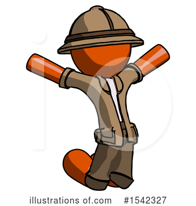 Royalty-Free (RF) Orange Design Mascot Clipart Illustration by Leo Blanchette - Stock Sample #1542327