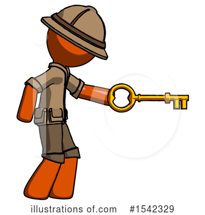 Royalty-Free (RF) Orange Design Mascot Clipart Illustration by Leo Blanchette - Stock Sample #1542329