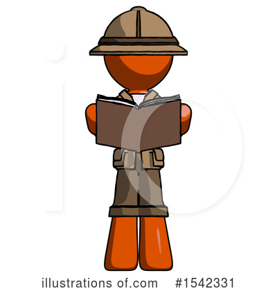 Royalty-Free (RF) Orange Design Mascot Clipart Illustration by Leo Blanchette - Stock Sample #1542331