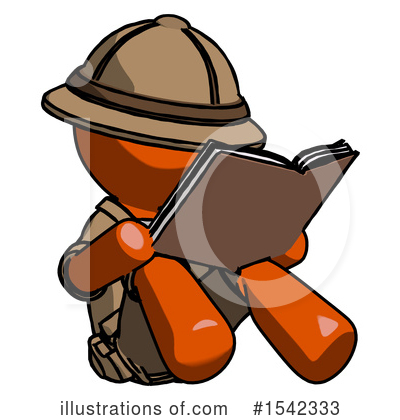 Royalty-Free (RF) Orange Design Mascot Clipart Illustration by Leo Blanchette - Stock Sample #1542333