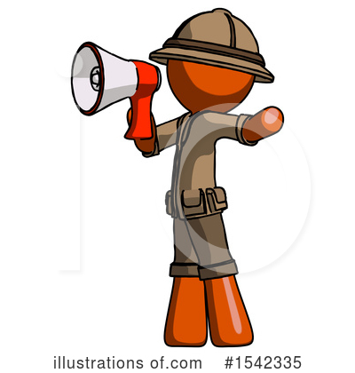 Royalty-Free (RF) Orange Design Mascot Clipart Illustration by Leo Blanchette - Stock Sample #1542335