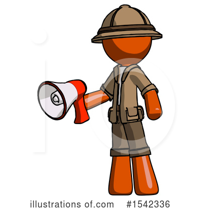 Royalty-Free (RF) Orange Design Mascot Clipart Illustration by Leo Blanchette - Stock Sample #1542336