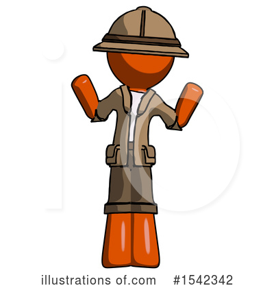 Royalty-Free (RF) Orange Design Mascot Clipart Illustration by Leo Blanchette - Stock Sample #1542342