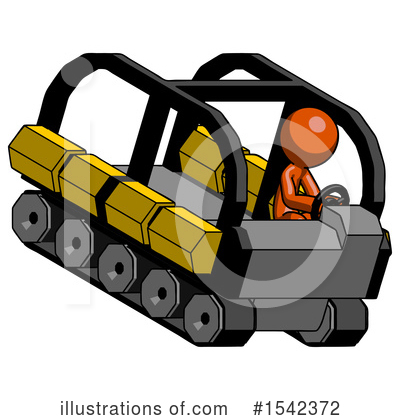 Royalty-Free (RF) Orange Design Mascot Clipart Illustration by Leo Blanchette - Stock Sample #1542372
