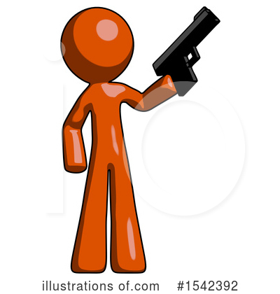 Royalty-Free (RF) Orange Design Mascot Clipart Illustration by Leo Blanchette - Stock Sample #1542392