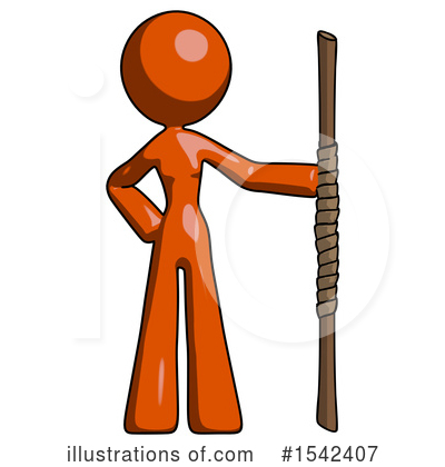 Royalty-Free (RF) Orange Design Mascot Clipart Illustration by Leo Blanchette - Stock Sample #1542407
