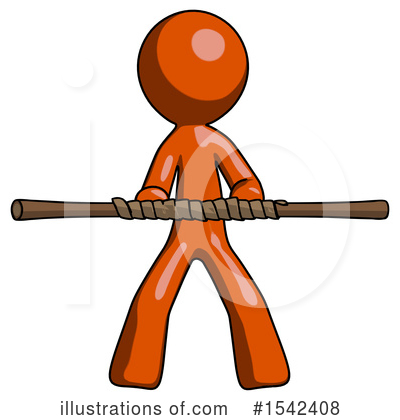 Royalty-Free (RF) Orange Design Mascot Clipart Illustration by Leo Blanchette - Stock Sample #1542408