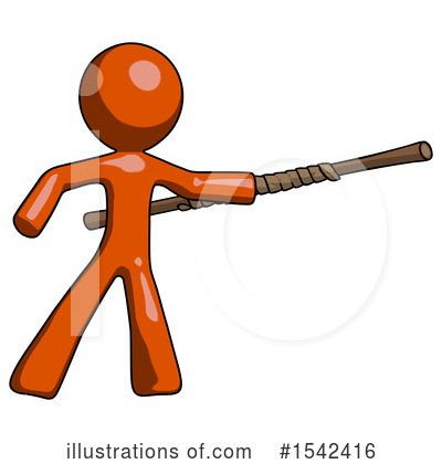 Royalty-Free (RF) Orange Design Mascot Clipart Illustration by Leo Blanchette - Stock Sample #1542416