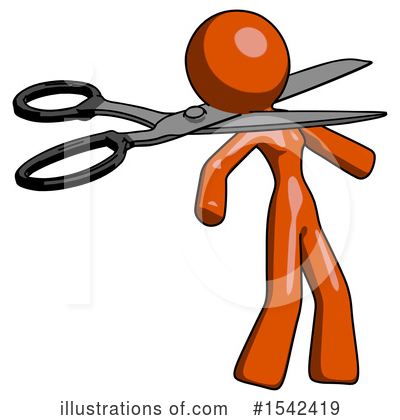 Royalty-Free (RF) Orange Design Mascot Clipart Illustration by Leo Blanchette - Stock Sample #1542419