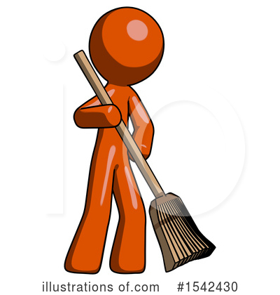 Royalty-Free (RF) Orange Design Mascot Clipart Illustration by Leo Blanchette - Stock Sample #1542430