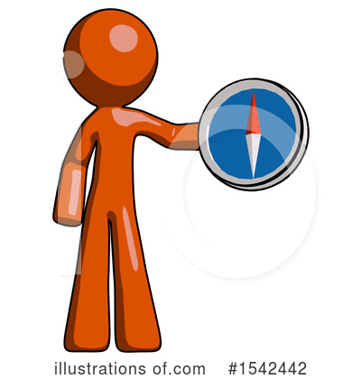 Royalty-Free (RF) Orange Design Mascot Clipart Illustration by Leo Blanchette - Stock Sample #1542442