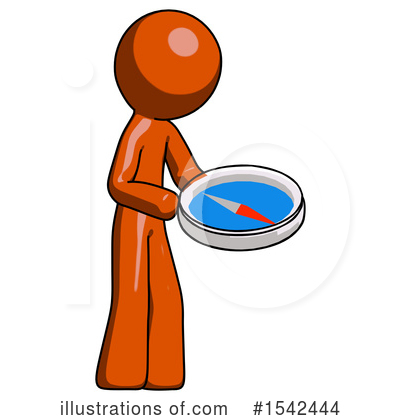 Royalty-Free (RF) Orange Design Mascot Clipart Illustration by Leo Blanchette - Stock Sample #1542444