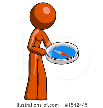 Royalty-Free (RF) Orange Design Mascot Clipart Illustration by Leo Blanchette - Stock Sample #1542445