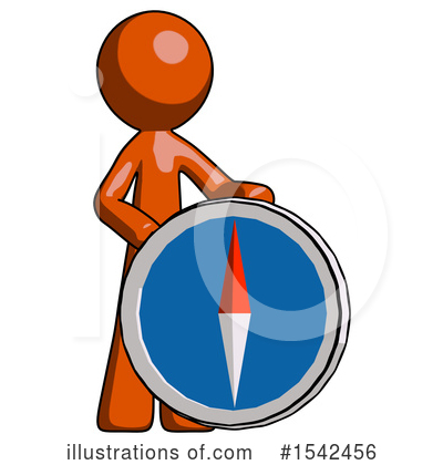 Royalty-Free (RF) Orange Design Mascot Clipart Illustration by Leo Blanchette - Stock Sample #1542456