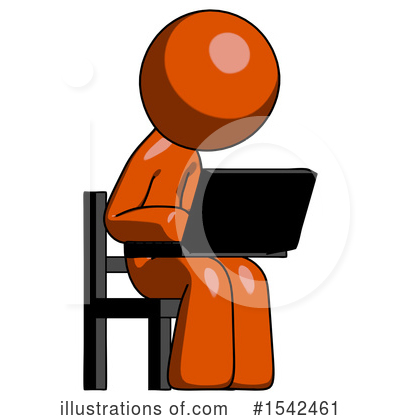 Royalty-Free (RF) Orange Design Mascot Clipart Illustration by Leo Blanchette - Stock Sample #1542461