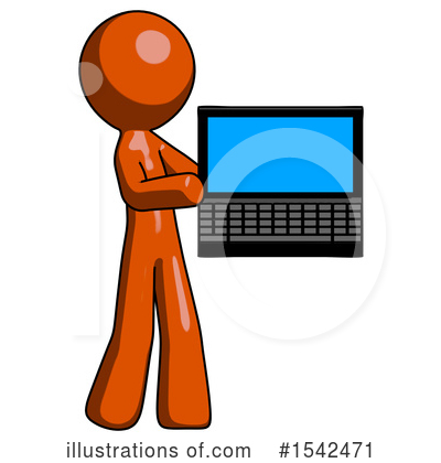 Royalty-Free (RF) Orange Design Mascot Clipart Illustration by Leo Blanchette - Stock Sample #1542471