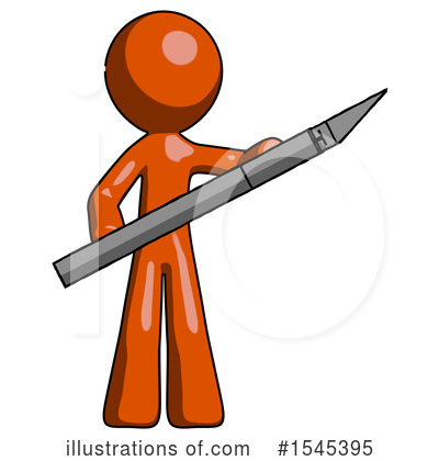 Royalty-Free (RF) Orange Design Mascot Clipart Illustration by Leo Blanchette - Stock Sample #1545395