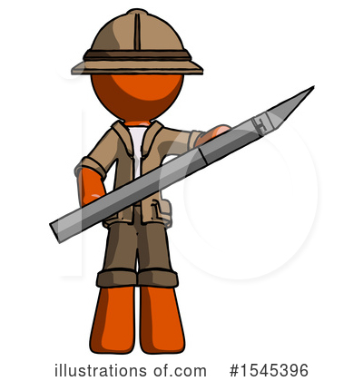Royalty-Free (RF) Orange Design Mascot Clipart Illustration by Leo Blanchette - Stock Sample #1545396